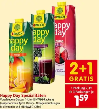 Interspar Happy Day Spezialitäten Verschiedene Sorten, 1-Liter-EINWEG-Packung Angebot