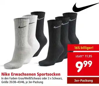Interspar Nike Erwachsenen Sportsocken Angebot