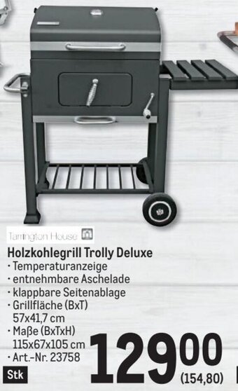 Metro Tarrington House Holzkohlegrill Trolly Deluxe Angebot
