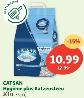 Fressnapf CATSAN Hygiene plus Katzenstreu 201 (11= 0,55) Angebot