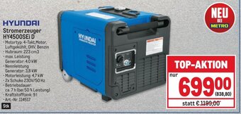 Metro HYUNDAI Stromerzeuger HY4500SEi D Angebot