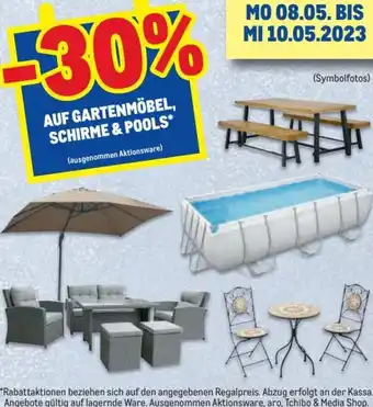 AUF GARTENMÖBEL, SCHIRME & POOLS*