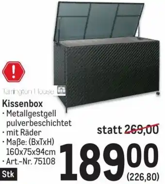 Metro Tarrington House Kissenbox • Maße: ( 160x75x94cm Art.-Nr. 75108 BxTxH) Angebot