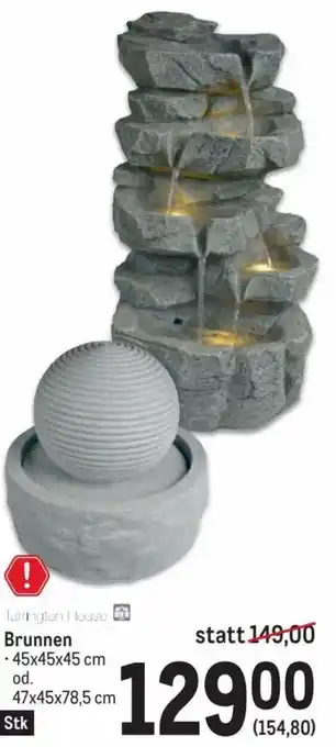 Metro Tarrington House and Brunnen 45 x 45 x 78,5 cm od. 47 x 45 x 78,5 cm Angebot