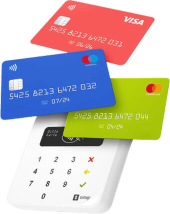 Media Markt Sumup air kartenterminal - zahlungen akzeptieren ohne fixkosten, für ec und kreditk. / ios & android kartenleser für mobile k Angebot