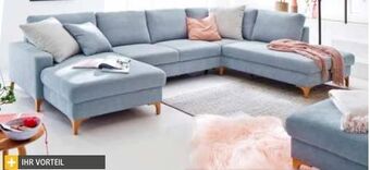 Polstermöbel Fischer Wohnlandschaft stoff Angebot