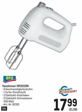 Metro Handmixer HM3019N Angebot