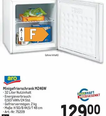 Metro Minigefrierschrank MZ46W .32 Liter Nutzinhalt Angebot