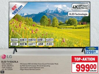 Metro LG OLED TV 65A29LA Angebot