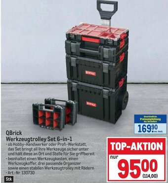 Metro QBrick Werkzeugtrolley Set 6-in-1 Angebot