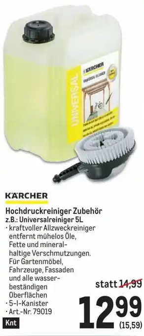 Metro KÄRCHER Hochdruckreiniger Zubehör z.B.: Universalreiniger 5L Angebot
