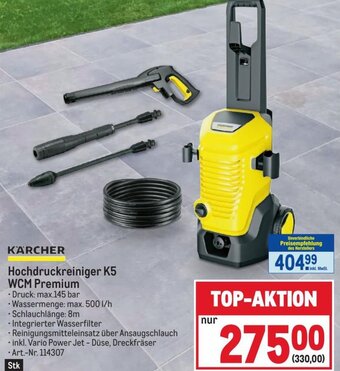Metro KÄRCHER Hochdruckreiniger K5 WCM Premium Angebot