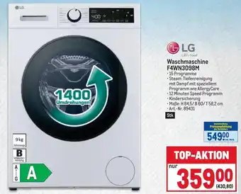 Metro LG Waschmaschine F4WN3098M Angebot