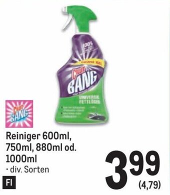 Metro Reiniger 600ml, 750ml, 880ml od. 1000ml Angebot