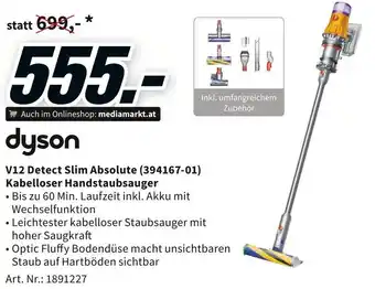 Media Markt dyson V12 Detect Slim Kabelloser Handstaubsauger Angebot