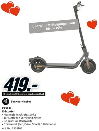 Media Markt Segway-Ninebot F25E II E-Scooter Angebot