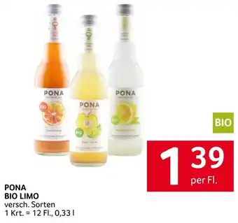 Transgourmet PONA BIO LIMO versch. Sorten per Fl. Angebot
