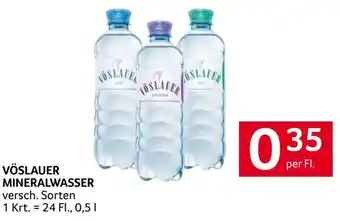 Transgourmet VÖSLAUER MINERALWASSER versch. Sorten per Fl. Angebot