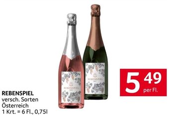 Transgourmet REBENSPIEL versch. Sorten Österreich per Fl. Angebot