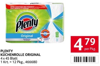 Transgourmet Plenty KÜCHENROLLE ORIGINAL 4 x 45 Blatt per Pkg. Angebot