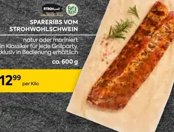 Billa SPARERIBS VOM STROHWOHLSCHWEIN 600g Angebot