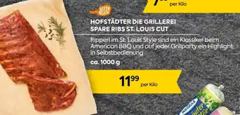 Billa HOFSTÄDTER DIE GRILLEREI SPARE RIBS ST. LOUIS per kilo Angebot