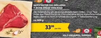 Billa HOFSTÄDTER DIE GRILLEREI T-BONE STEAK VOM RIND ca. 600 g Angebot