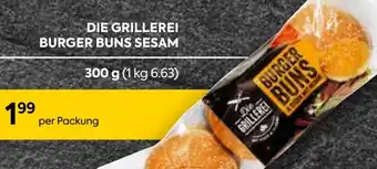 Billa DIE GRILLEREI BURGER BUNS SESAM 300 g Angebot