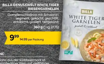 Billa BILLA GENUSSWELT WHITE TIGER RIESENGARNELEN 360g Angebot