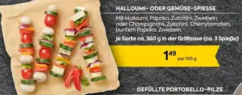 Billa HALLOUMI- ODER GEMÜSE-SPIESSE je Sorte ca. 360 g in der Grilltasse Angebot