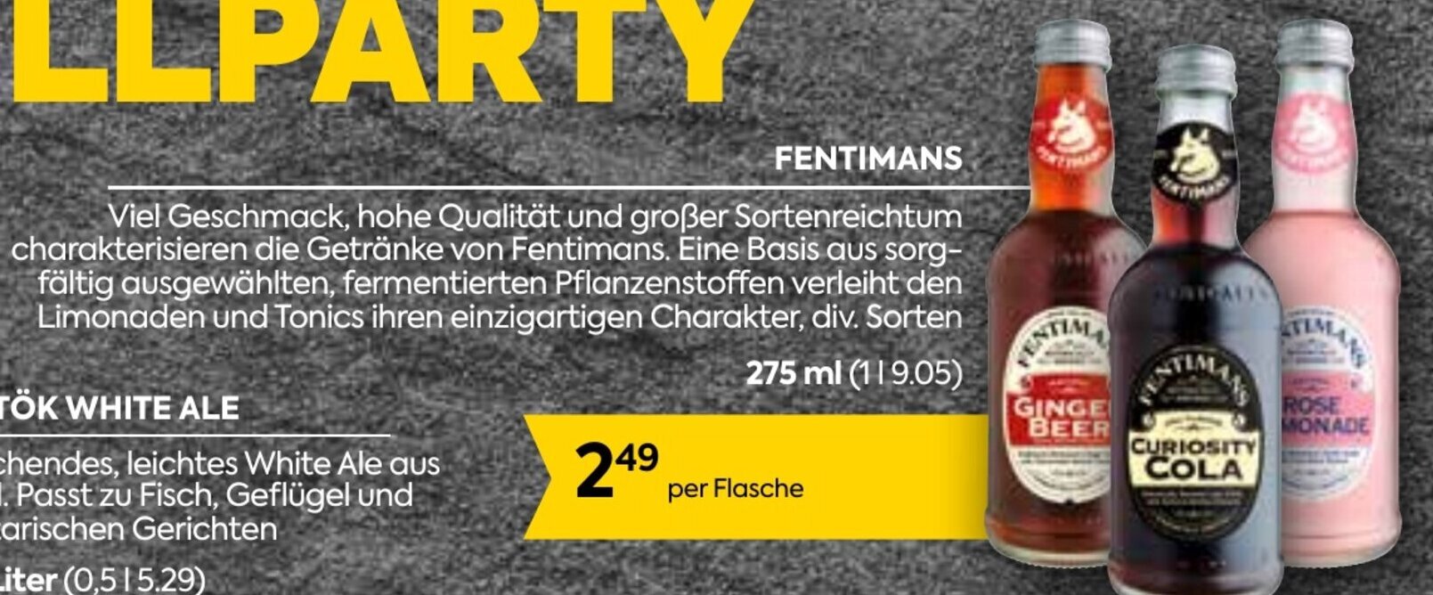 Billa FENTIMANS 275 ml Angebot