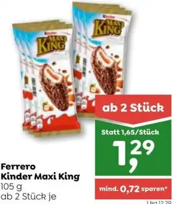 ADEG Ferrero Kinder Maxi King 105 g ab 2 Stück je Angebot
