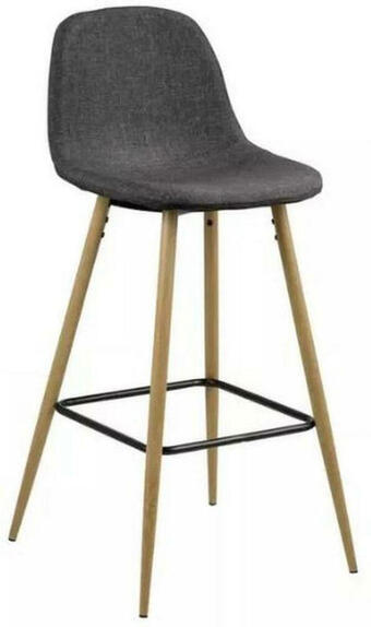 Möbelix Barhocker mit lehne wilma anthrazit/eichefarben Angebot