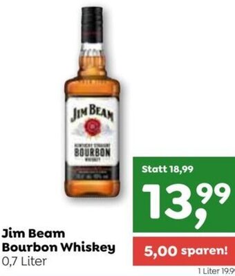 ADEG Jim Beam Bourbon Whiskey 0,7 Liter Angebot