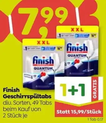 ADEG Finish Geschirrspültabs diu. Sorten, 49 Tabs beim Kauf von 2 Stück je Angebot