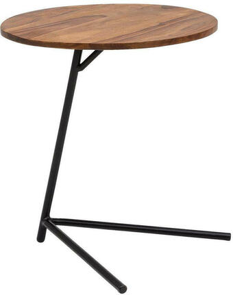 Möbelix Beistelltisch rund mit holzplatte, sheesham/schwarz Angebot
