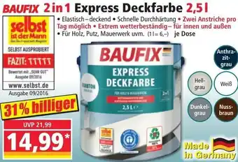 Norma BAUFIX 2 in 1 Express Deckfarbe 2,51 Angebot