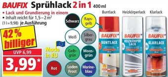 Norma BAUFIX Sprühlack 2 in 1 400 ml Angebot