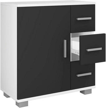 Möbelix Waschbeckenunterschrank zalo xl b: 60 cm schwarz/weiß Angebot