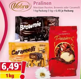 Norma Vobro Pralinen Marzipan Passion, Brownie oder Caramelli 1-kg-Packung Angebot