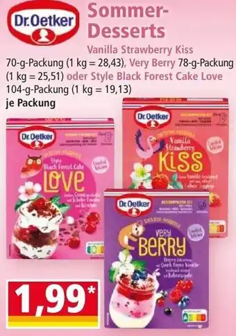 Norma Dr.Oetker Sommer-Desserts Vanilla Strawberry Kiss Angebot