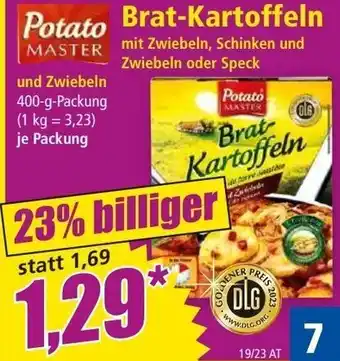 Norma Potato Brat-Kartoffeln mit Zwiebeln, Schinken und Zwiebeln oder Speck Potato Angebot