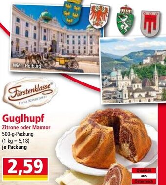 Norma Guglhupf Zitrone oder Marmor 500-g-Packung Angebot