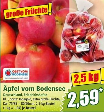 Norma Äpfel vom Bodensee Angebot