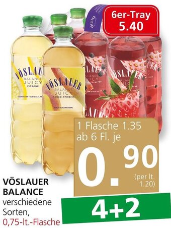 SPAR Gourmet VÖSLAUER BALANCE verschiedene Sorten, 0,75-lt.-Flasche Angebot