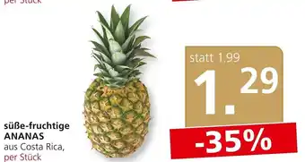 SPAR Gourmet süße-fruchtige ANANAS aus Costa Rica, per Stück Angebot