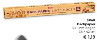 Interspar SPAR Backpapier 30 Einzelbögen 38 x 42 cm Angebot