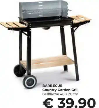Interspar BARBECUE Country Garden Grill Grillfläche 48 x 26 cm Angebot