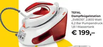 Interspar TEFAL Dampfbügelstation ,,SV8030", 2.800 Watt 6,2 Bar Pumpendruck 1,8 I Wassertank Angebot
