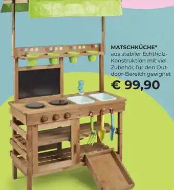 Interspar MATSCHKÜCHE* aus stabiler Echtholz-Konstruktion mit viel Zubehör, für den Out-door-Bereich geeignet Angebot